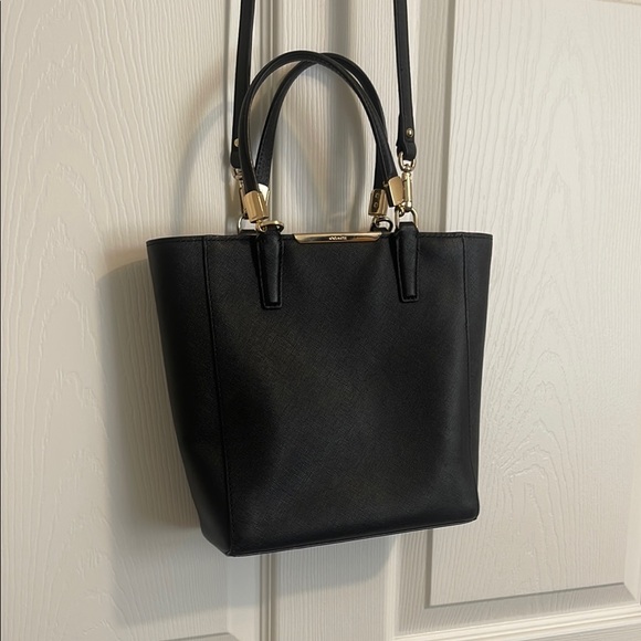 Coach Black Leather Tote Bag - Picture 3 of 9